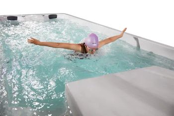6m 8m Balboa SPA Swim Acrylic Above Ground Endless Acrylic and Garden Outdoor Water Container Frame Swimming Inground Above Ground Hot Tub Pool Price - Foshan Hanse Industrial Co., Ltd. - China