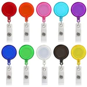 Plastic Clear Translucent Custom Retractable Badge Reel with Alligator Clip - Zhongshan Xiaolan Lianxin Gifts & Arts Factory - China
