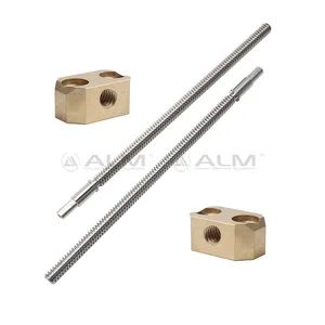 Tr3.5X0.6096 T3.5X1.2192 Tr3.5X2.44 Miniature Trapezoidal Thread Rod Spindle Lead Screw - ALM Intelligent Technology (Suzhou) Co., Limited - China