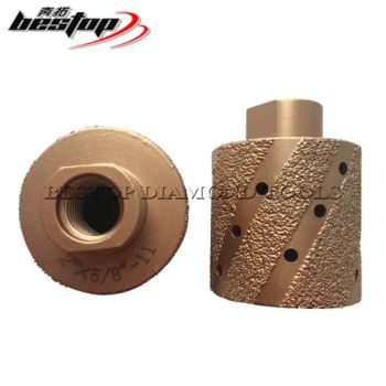 Vacuum Brazed Diamond Drum Grinding Wheels Origin China Model NO. BT-DDW Trademark Bestop HS Code 8207901000 Bonding Agent - Xiamen Bestop Diamond Tools Co., Ltd. - China
