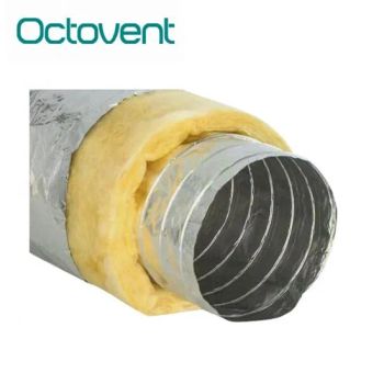 HVAC Systems Parts Sono Aluminium Semi-Rigid Exhaust Flexible Wire Duct - Guangzhou Octovent Cooling Equipment Co., Ltd - China