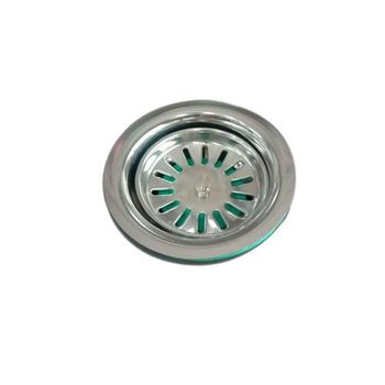 Silver Single Kitchen Sink Waste Strainer Drainer, Thickness: 2-4 mm - Lucky Traders - India