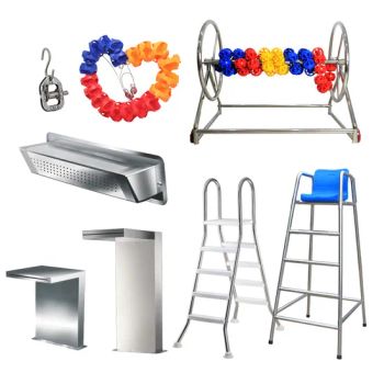 Ladder Sand Filter Pump Cleaning Tools LED Lights Accessories Swimming Pool Equipment - Guangzhou Fenlin Swimming Pool & Sauna Equipment Co., Ltd. - China