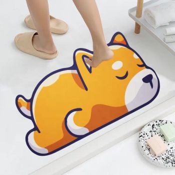 Bathroom Anti Slip Shower Mat Machine Washable Kitchen Rug Set Absorbent Diatomaceous Earth Custom Bath Rugs - Gongyi Miracle Trading Co., Ltd. - China