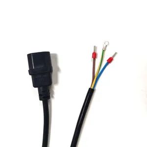 H05VV-F 1mm2 IEC C14 to Stripped End Power Cords Extension Adapter Cables - Lanka Industrial Automation (Shanghai) Co., Ltd. - China