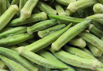 Frozen Okra Whole for Supermarket and Catering Supply HACCP BRC 1kg 2.5kg 10kg Pack - Thai Agri Company - Thailand