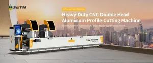 Automatic CNC Window Door Making UPVC Window Machine Double Head Cutting Saw Machine - Shandong Seth Machinery Co., Ltd. - China