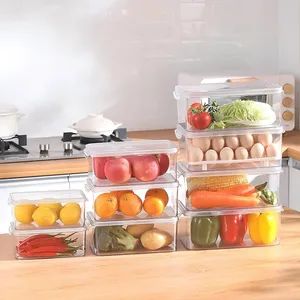 Multifunctional Plastic Food Storage Container Box with Lid Kitchen Storage with Egg Rack Refrigerator Organization - Ningbo Better Life Houseware Co., Ltd - China