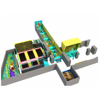 Amusement Park Products Trampoline Parks Walls Ninja Warrior Equipment Ball Pit Tunnel Slide Trampoline Kids - Wenzhou Huaguan Amusement Equipment Co., Ltd. - China