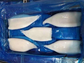 frozen clean squid tube Color white Net Weight 100% Size Range 80-140g Species Illex Argentinus Treatment Eu Treated E330 E331 - yantai xicheng aquatic - China