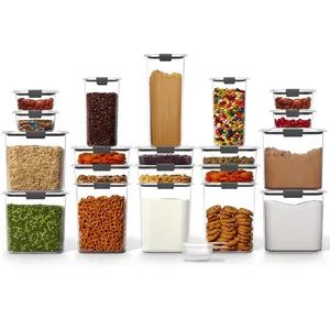 20pack Different Capacity Multigrain Sealed Cans Plastic Food Storage Container with Lids Food Storage Boxes & Bins - Ningbo Better Life Houseware Co., Ltd - China