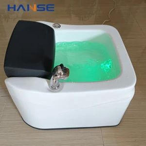 White Acrylic Massage Pedicure Foot Bath SPA Pedicure Salon Foot Bath - Foshan Hanse Industrial Co., Ltd. - China