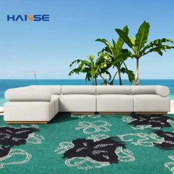 Nordic Modern Hotel Terrace Leisure Sofa Outdoor Garden Sofa Open Air Sofa Set - Foshan Hanse Industrial Co., Ltd. - China