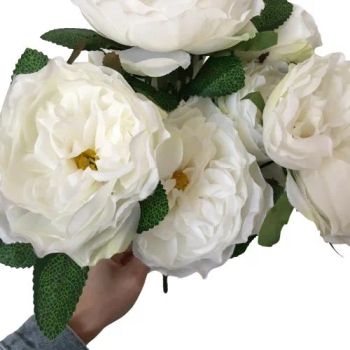 2024 Faux Flowers Silk Cloth Artificial Rose Bouquet Wedding Decorative Flowers - Guangzhou Junpeng Artificial Craft Company Limited - China