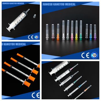 Sterile Disposable Syringes with needles Insulin Syringe Size 1ML, 0.5ML Insulin Syringe Sizes 1ml, 0.5ml Volume Capacity 1ML, 3ML, 5ML, 10ML, 20ML, 50ML, 1ml, 3ml, 5ml, 10ml, 20ml, 50ml - Jiangsu Kangyou Medical Instrument - China