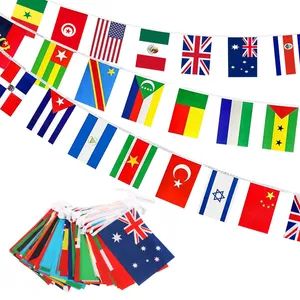Custom American National Flags on String Pennant Banners for Patriotic Events 4th of July Independence Day - Shanghai Yoursign Advertising Material Co., Ltd. - China