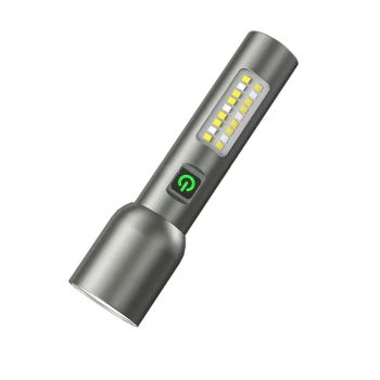 Multi-Function LED White Laser Flashlight Rechargeable Telescopic Zoom & Side Work Lights - World Trading (Hangzhou) Ltd. - China