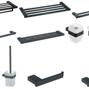 Black Chrome Plated 304 Stainless Steel Bathroom Accessories Set - FOSHAN KENT CERAMICS CO., LTD. - China