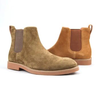 Wholesale Popular Fashion Casual Shoes for Men Chelsea Leather Boots - Nanjing Kaifeng Trading Co., Ltd. - China