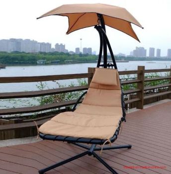 Outdoor Hanging Curved Steel Chaise Lounge Chair Swing - Ningbo Thrive Imp & Exp Co., Ltd. - China