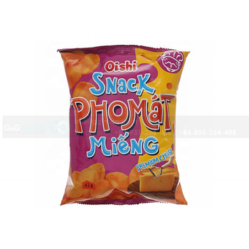 Oishi Snack Premium Cheese 42g With Combined Of Tapioca Starch, Cooking Oil, Corn Starch, Sugar, Cheese - G&G CONCEPT CO.,LTD - Vietnam