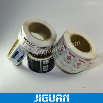 Packaging Adhesive Label Sticker Printing Model NO. Z0401060 Feature Waterproof HS Code 4821100000 Artwork Customized Trademark - Dongguan Jiguan Technology Co., Ltd. - China