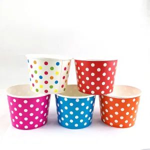 Paper Disposable Ice Cream Cups, Dessert Bowls (White, 12 oz) - XIAMEN TEAMWORK PACK LIMITED - China