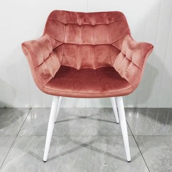 Wholesale Velvet Dining Armchairs with Backrest Modern Design Chair for Hotel and Living Room Use - Hebei Xingdong International Trade Co., Ltd. - China