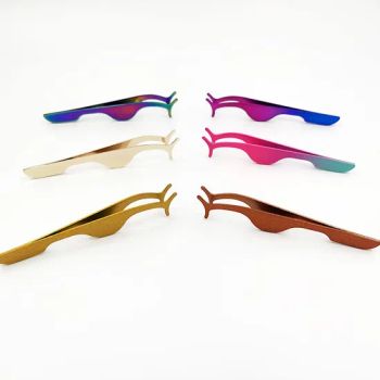 Rose Gold Lashes Tweezers Lashes Applicator Tweezer Private Label Eyelash Tweezers - NINGBO AOVEA IMPORT & EXPORT CO., LTD. - China