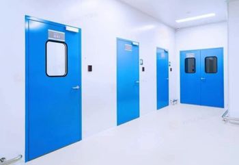 Clean Room Doors Seal Type Airtight Surface Texture Smooth Standard Compliance Iso Hygiene Feature Easy To Clean Safety Feature Interlock - Unique Enterprises - India