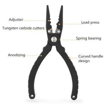 Fishing Pliers Long Reach Hook Remover Pliers Size Middle HS Code 78060090 Sample Avaliable Origin Guang Dong Model NO. ST-3129L - Guang Dong Yong Huang Leisure Products Co., Ltd. - China