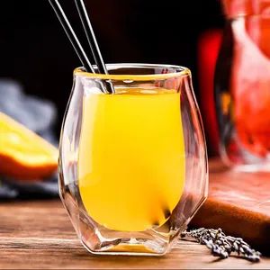 Crystal Small Juice Glasses 7 Oz, Set of 6, Orange Juice Glasses, Fruit Juice Glasses, Small Glass Cups, Small Drinking Glasses, Durable Glass Tumblers - Jinan Sunny Homeware Co., Ltd - China
