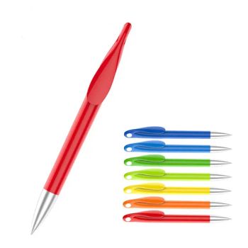 Plastic Ball Pens Advertising Ballpoint Pen with Custom Logo Color Blue MOQ 3000PCS Origin Zhejiang Trademark topwin Open Style - Topwin Gift Limited - China