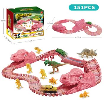 151PCS Dianosaur Battery Operated Dinosaurs Tracks Toy Set Kids Racing Educational Toys Railway Toys - Shantou Xinxin Technology Co., Ltd - China