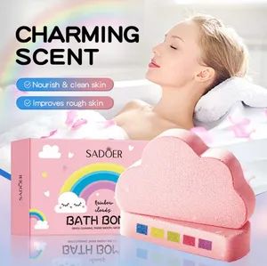 Online Wholesale and Retail Bubble Bath Fizzies Kids Bath Bombs Organic Cloud Balls Fizzzy Gift Set Rainbow Bath Bombs Rainbow Kid - Yixing Allwin Products Co., Ltd. - China