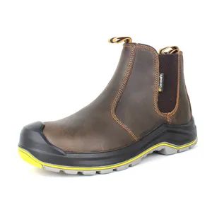 Brwon Crazy Horse Best Quality Leather CE Standard Steel Toe Cap S3 Safety Boots - Tera Security Technology(Wenzhou)Co., Ltd - China