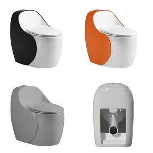 2026 New Style European Market Top Sell H-Orange Washdown P-Trap Egg Shape One Piece Toilet for Villa Home Bathroom - Chaozhou Chaoan Bath Friend Sanitary Ware Co., Ltd. - China