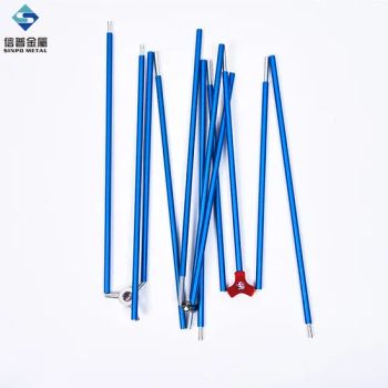 Pre-Assembled Aluminum Tent Pole, 7001 T6 Heated Tent Rod MOQ 100 PCS Trademark XINPU Hot Treating T6 Diameter 6.9-35mm Season All - Jiangyin Sinpo Metal Co., Ltd. - China