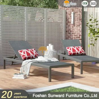 Patio Furniture Outdoor Aluminum Chaise Lounge Sun Lounger Type Single Condition New Color Optional Folded Unfolded Size - Foshan Sunward Furniture Co., Ltd. - China