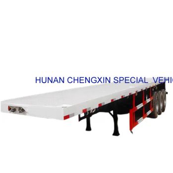 Heavy-Duty 20FT Tri-Axle Flatbed Trailer for Cargo Transport Tire 12r22.5 Tread 1820mm Shape Flatbed Condition New Tire Number - HUNAN CHENGXIN SPECIAL VEHICLE CO., LTD. - China