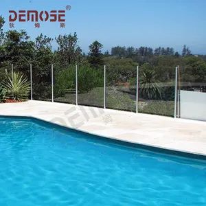 Slot Pipe Aluminum Posts Glass Security Fence with ISO9001 Standards (DMS-B28136) - Foshan Demose Hardware Products Co., Ltd. - China