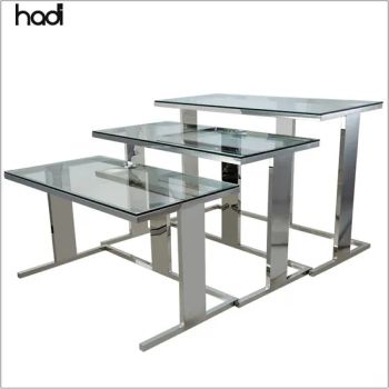 Hadi Other Hotel & Restaurant Supplies Good Prices of Stainless Steel Tables Rectangular Modern Banquet Buffet Table Design Luxury Buffet Table Restaurant - GUANGZHOU HADI CATERING WARE CO., LTD - China