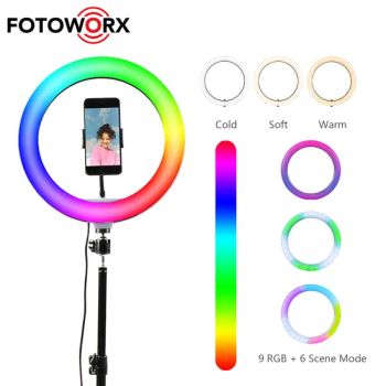 12 Inch 30cm RGB LED Ring Light Youtube Makeup Selfie - Vancher Inc. - China