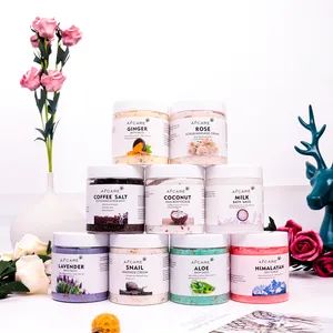 Private Label Exfoliating Remove Body Rose Coffee Lavander Scrub Natural Moisturizing Lightening Body Face Scrub - Guangzhou Aifujia Biotechnology Co., Ltd. - China