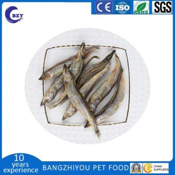 OEM Cat Dog Snacks Dried Capelin Fish 18-22cm 430g Org MOQ100 0.43kg/Pack - NINGBO BANGZHIYOU ARTS INDUSTRY AND TRADE CO., LTD. - China