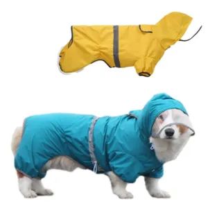Hot Sale Pet Jumpsuit Waterproof Clothing Short Reflective Dog All Inclusive Raincoat - GOOD SELLER CO., LTD. - China