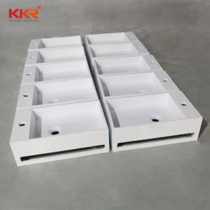 Wash Basin with Towel Shelf Stone Western Bathroom Sinks - Kingkonree International China Surface Industrial Co., Ltd. - China
