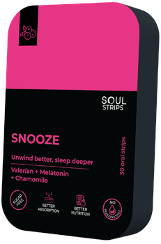 SOUL STRIPS SNOOZE Key Active Compound Apigenin Sleep Induction Time 2 To 3 Minutes Daily Maximum Dosage 2 Strips Per - SOUL NUTRITIONS - United Arab Emirates