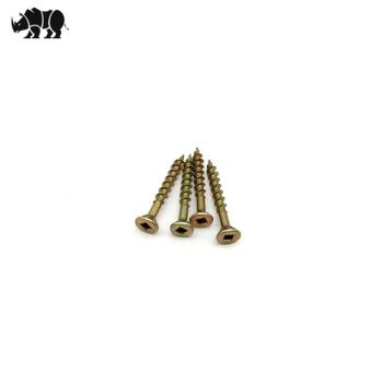 Heavy-Duty Flat Head Chipboard Screws with Yellow Zinc Finish - YUYAO MEIGESI FASTENER CO.,LTD. - China