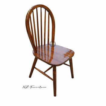 Dining Chairs Windsor Width > 40 cm to 45 cm Height > 84 cm to 89 cm Dimensions 45 X 45 X 85 Cm Material 100% Solid Teak Wood - NZ FURNITURE - Indonesia